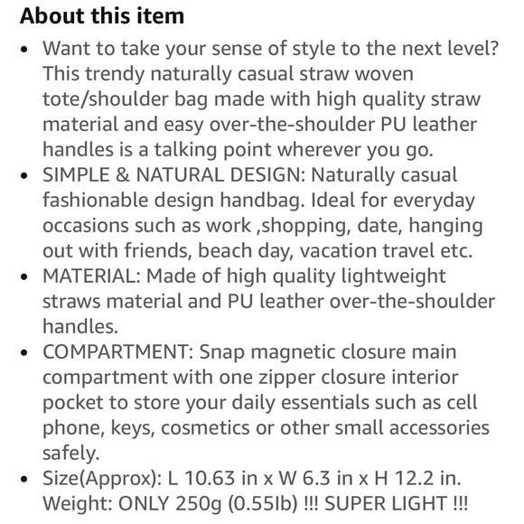 Straw Bucket Shoulder Summer Bag - Picture 6 of 10